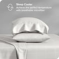 thumbnail image 3 of Bare Home Ultra-Soft Sheet Set - Premium 1800 Collection - Deep Pockets - 4-Pieces - King, Grid - Stone/White, 3 of 8