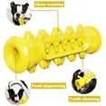 thumbnail image 2 of DEELLEEO Dog Bones for Aggressive Chewers Dog Toothbrush Chew Toy Molar Puppy Teething Toys, Dog Toys Chewers Indestructible, Durable Natural Rubber Teeth Cleaning Dog Bite Treat / Yellow, 2 of 7