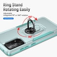 thumbnail image 3 of Designed for Samsung Galaxy A52 5G Case, Military-Grade Drop Protection, Shockproof Phone Case Cover, Magnetic Car Mount Ring Kickstand Bumper Hard Case for Samsung Galaxy A52 5G,Green, 3 of 8