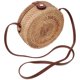 thumbnail image 3 of Woven Tote Bag For Women Handmade Rattan Bag Fashion Simple Style Light Brown 20X20X8Cm 1Set, 3 of 4