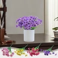 thumbnail image 2 of Clearance Under $5! InsCrazy Artificial Silk Flowers Outdoor No Fading Plastic Flowers Wedding Valentines Bouquet Bridal Decor Wedding Centerpieces, 2 of 7