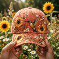 thumbnail image 5 of Mfakffe Breast Cancer Awareness Baseball Cap for Men Women Hummingbird October Support Hat Adjustable Casual Baseball Hat, 5 of 6