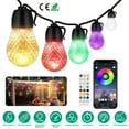 thumbnail image 3 of iMounTEK Outdoor String Lights with Remote, 52ft RGB LED Color Changing Patio Lights, Dimmable Hanging Lights with APP, 3 of 11