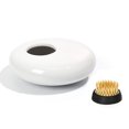 thumbnail image 2 of Matsuzay Kit de arreglos florales Maceta de cerámica Estilo chino Rana Pin Titular Adoquín Deformación Maceta para Jardín y Patio Blanco plano, 2 of 6