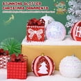 thumbnail image 3 of Ikfashoni 12Pcs 3.1"Red Christmas Ornaments, Christmas Tree Ornaments Ball Sets, 3 of 9