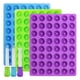 thumbnail image 5 of 3 uds (morado + azul + verde) molde de silicona para donas, gelatina de Chocolate de caramelo de silicona de grado alimenticio antiadherente, cubo de hielo con 3 goteros de bonificación Adepaton 2033852, 5 of 8