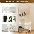 thumbnail image 7 of Antok Arched Full Length Floor Mirror 71"x32" Full Body Mirror with Stand, for Bedroom, Living Room, Cloakroom, Gold, 7 of 7