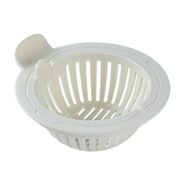 Colador con filtro de presión automático, colector de residuos de cocina, filtro autolimpiante, colador de cocina, colector de residuos de plástico para uso doméstico en la cocina