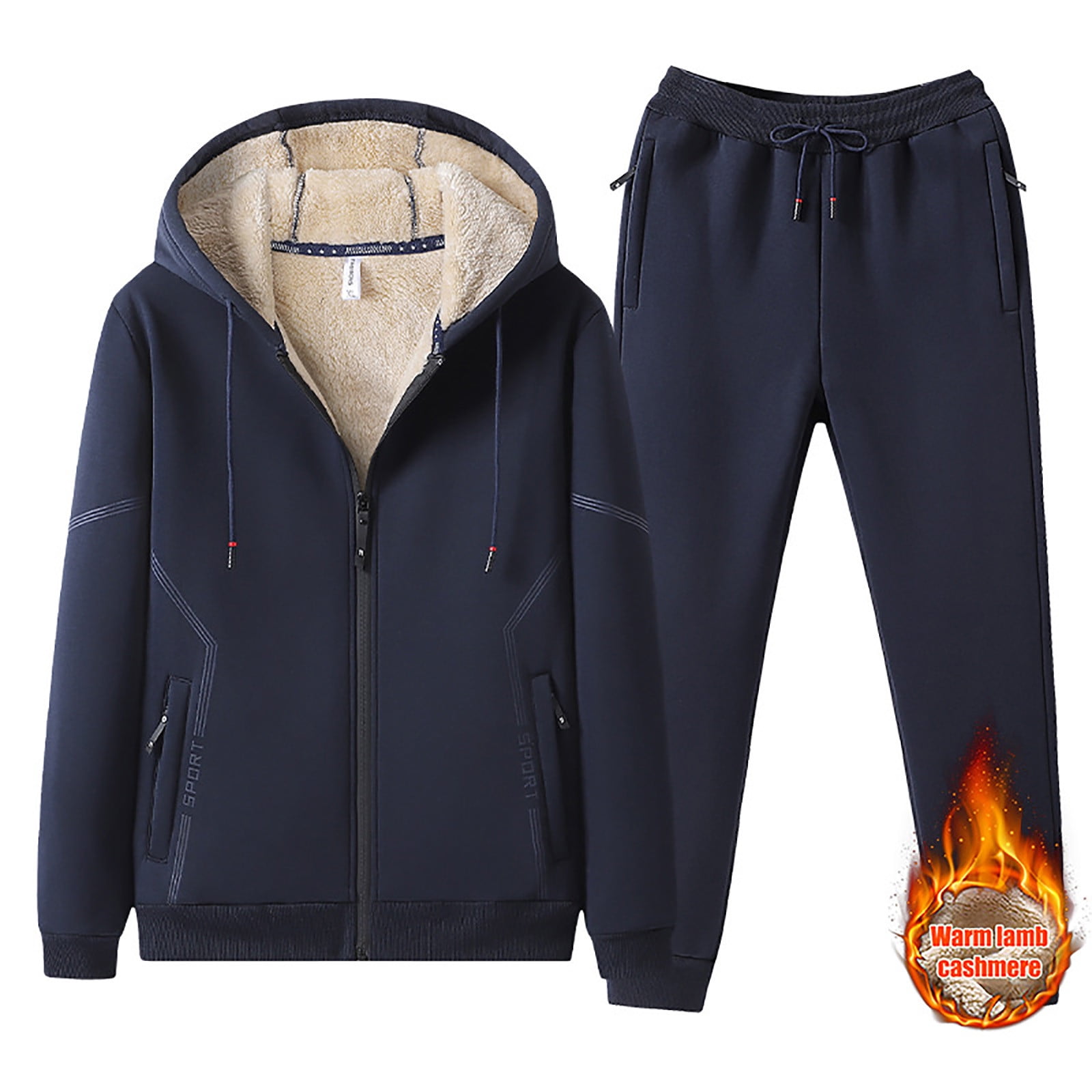 YYDGH On Clearance Mens Sherpa Fleece Lined Tracksuits 2 Piece Hooded Athletic Sweatsuits Plus Size Zip Hoodies Jogging Pants Sweat Suits(Blue,XXL) - Walmart.com YYDGH On Clearance Mens Sherpa Fleece Lined Tracksuits 2 Piece Hooded Athletic Sweatsuits Plus Size Zip Hoodies Jogging Pants Sweat Suits(Blue,XXL) - Walmart.com
