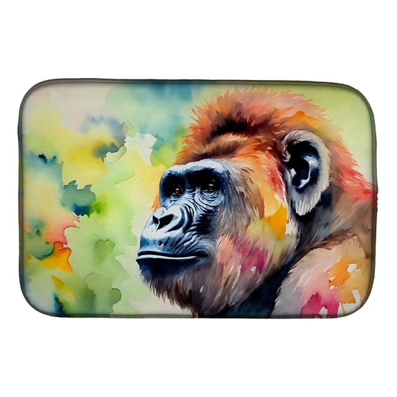 Carolines Treasures DAC2917DDM 21 x 14 x 0.2 in. Polyester Gorilla Dish Drying Mat