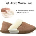 thumbnail image 4 of Women's Furry Memory Foam Slippers with Cozy Fleece Lining, Ladies Indoor/Outdoor House, 4 of 4
