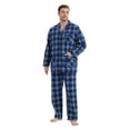 thumbnail image 4 of Kolipajam Men's 100% Cotton Flannel Pajama Set Yarn Dyed Cozy Bottom with Pockets Pjs for Men 3XL, 4 of 5