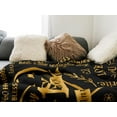 thumbnail image 3 of Yibo Happy Anniversary Blanket Flannel Soft and Comfortable Anti-static Bed Sofa Blanket, 3 of 7