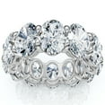 thumbnail image 3 of Pompeii 12Ct Oval Diamond Eternity Ring 14k Gold or Platinum Wedding Band Lab Grown, 3 of 6