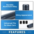 thumbnail image 6 of Unique Bargains Gear Shift Knob Aluminum Alloy Car for Automatic and Manual Vehicle W/ 3 Adapter Titanium Tone 1 Set, 6 of 6