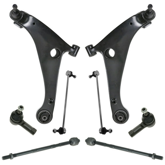 Front Control Arm Ball Joint Sway Bar Link Tie Rod Steering Suspension Kit 8pc PSA69191 Fits select: 2004-2012 MITSUBISHI GALANT