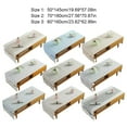 thumbnail image 3 of Cotton Linen Tablecloth Rectangular TV Cabinet Coffee Desktop Fringe Waterproof Table Cloth for Dining Hall Garden 50*145cm Island/Beige coffee, 3 of 9