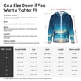 thumbnail image 5 of Gaeub Night Sky Beach Scene Men's and Women's UPF 50+ Long-Sleeved Sun Protection Clothing, Fishing Shirt Long Sleeve Zip-XX-Large, 5 of 7