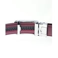 thumbnail image 3 of Men's Genuine Leather Ratchet Dress Belt with Automatic Buckle - DS7869 - Burgundy, S, 3 of 4