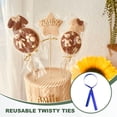 thumbnail image 5 of Uxcell Wire Twist Ties Reusable for Plastic Bags Treat Candy Bag Plants, Craft Projects Blue, 5 of 7