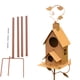 thumbnail image 2 of Decoración para exteriores, decoración del hogar, pajarera de metal con postes, estaca para patio, jardín, decoración de jardín, pajarera de metal para exteriores, estacas para jardín., 2 of 7