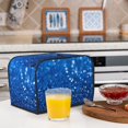 thumbnail image 6 of Yiaed A Blue Glitter Print Two Slice Bread Machine Cover, Universal Size Kitchen Appliance Cover for Bread Machine,Bread Machine Cover, 6 of 7
