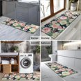 thumbnail image 2 of Pioneer Flower Floral Print Pattern Kitchen Rug Mat,Kitchen Runner Rugs Non Skid Washable,Decorative Kitchen Floor Mats for Kitchen,Sink,Laundry,17"X47", 2 of 5