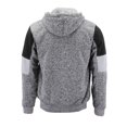 thumbnail image 4 of Boy’s Soft Sherpa Lined Two Tone Quilted Juniors ZipUp Fleece Hoodie Kids Jacket (MSM-40-3 Light Grey, M(10-12) ), 4 of 6