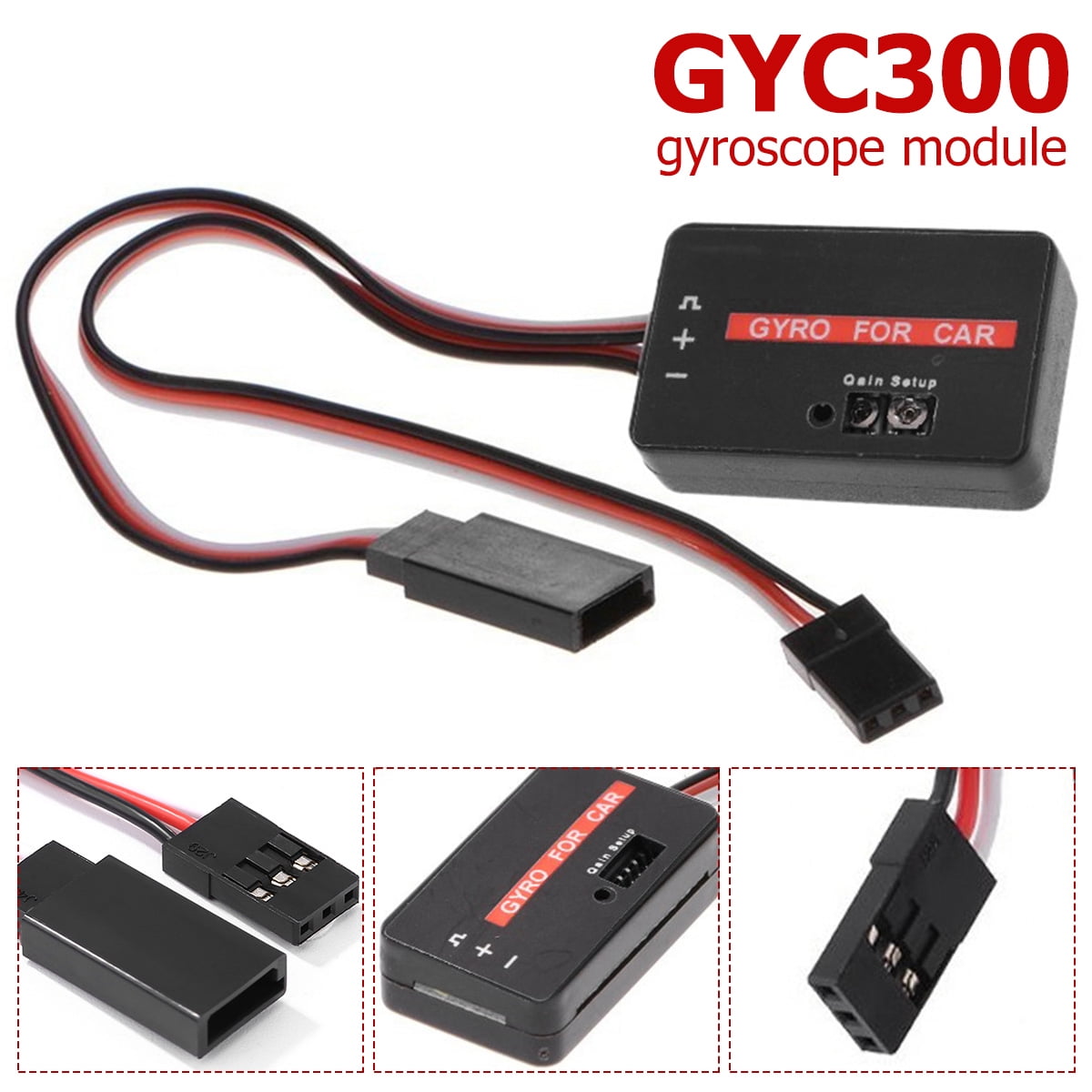 GYC300 Mini Gyro Module for RC Cars Drift Drive Control Boat Ultra-compact 
