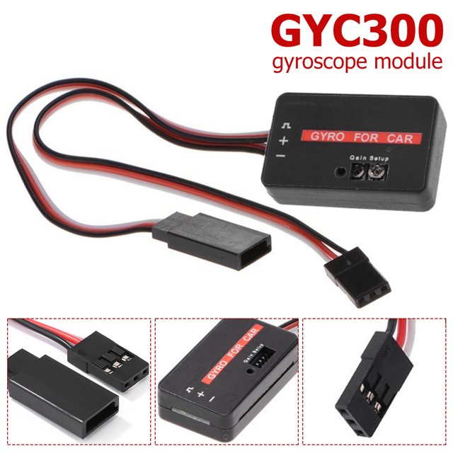 Módulo GYC300 Mini Gyro Module para coches RC para control de conducción de deriva de coches o barcos ultracompactos avanzados Muyoka Hogar