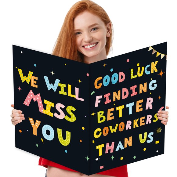 Tarjeta de despedida Idealmuzik jumbo de 56 x 35,5 cm con sobre