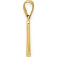 thumbnail image 3 of 14K Yellow Gold 14Ky Script Letter M Initial Pendant Made In United States yc993m, 3 of 6