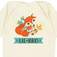 thumbnail image 4 of Inktastic Little Brother Woodland Fox Lil Bro Boys Long Sleeve Baby Bodysuit, 4 of 5
