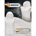 thumbnail image 3 of Off Road Ventures Woman Puffer Vest Outerwear Lightweight Hood Winter Sleeveless Jacket With Zipper Pocket, 3 of 6