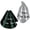 Sparkling Silver, variant on Beistle - Sparkling Silver Hat Assortment - Pack of 50