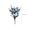 thumbnail image 3 of Nrmrqz Artificial Magnolia Flowers - Realistic Touch Fake Flower Stems | 17.32" Tall | White/Red/Blue/Purple/Yellow | Polyester Home Decor for Living Room, Table Centerpiece, Wedding Decor, 3 of 6