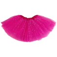 thumbnail image 2 of Girls Tutu Glitter Ballet Tulle Skirt (Rose Red), 2 of 2