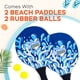thumbnail image 4 of Set de juegos de pádel para playa Sunlite Sports con 2 remos y 2 pelotas, 4 of 7