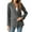 Black gray, variant on Womens Solid Color Casual Blazers Open Front Long Sleeve Work Office Jackets Blazer Coat