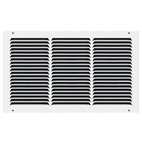 18" x 10" TruAire White Steel Wall Return Air Grille