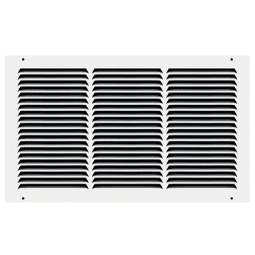 18" x 10" TruAire White Steel Wall Return Air Grille