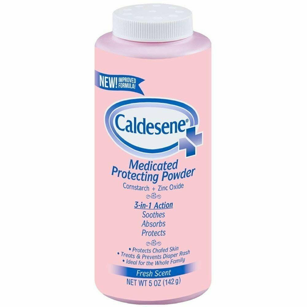 Caldesene Medicated Protecting Powder with Zinc Oxide Talc Fresh Scent, 5oz