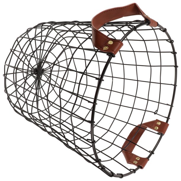 AURARMLET Cesta De Hierro Para Almacenamiento De Resistente Con Asas Para Uso En Interiores Y Exteriores