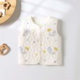 thumbnail image 2 of Toddler Boys Girls Vest Button Down Sleeveless Cute Print Quilted Jackets Fall Winter Lightweight Cotton Outwear Vests (15-24 Months, Multicolor-D), 2 of 5