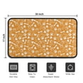 thumbnail image 5 of Yellow Puppy Dog Food Footprints Door Rugs,Washable Non Slip Door Mats Indoor,Decorative Door Mats,Entry Mat Indoor for Entrance,Bedroom,Kitchen,Bathroom,30"x17", 5 of 6