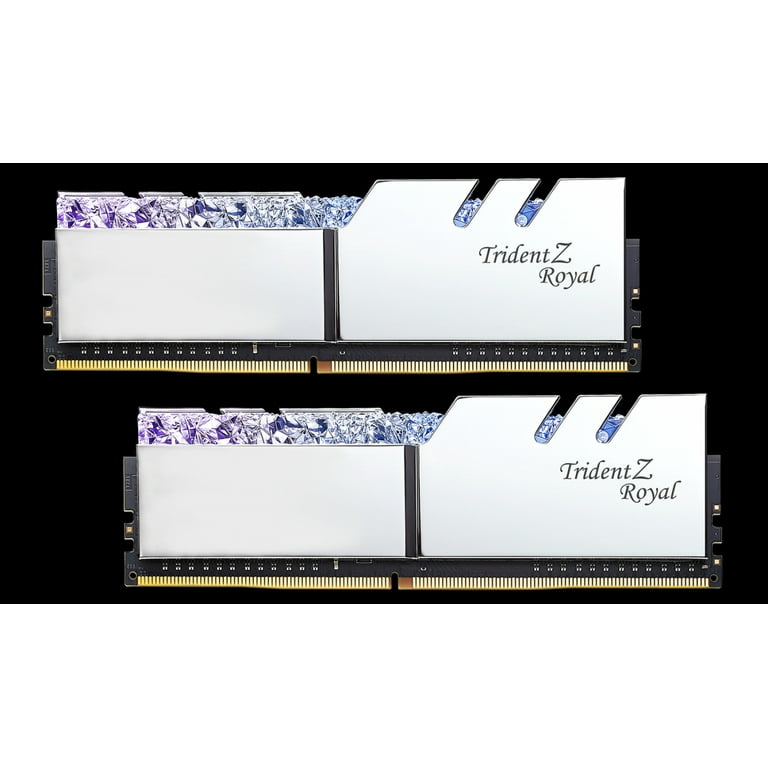 G.Skill F4-5333C22D-16GTRS Trident Z Royal Series 16GB 288-Pin DDR4 SDRAM DDR4 5333 Intel XMP 2.0 Desktop Memory Model, Silver