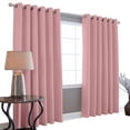 thumbnail image 1 of Cortinas Blackout 275cm Ancho X 215cm De Largo En 2 Paneles 100% Microfibra Poliéster Palo Rosa Melocotton Hogar, 1 of 1