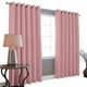thumbnail image 1 of Cortinas Blackout 275cm Ancho X 215cm De Largo En 2 Paneles 100% Microfibra Poliéster Palo Rosa Melocotton Hogar, 1 of 1