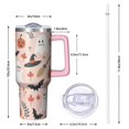thumbnail image 2 of Halloween Gift Tumbler, Spider Cup 40oz with Handle and Straw, Spooky Insulated Coffee Mug for Hot Cold, 2 of 5
