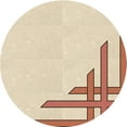 thumbnail image 1 of Ahgly Company Machine Washable Indoor Round Transitional Peru Brown Area Rugs, 3' Round, 1 of 7